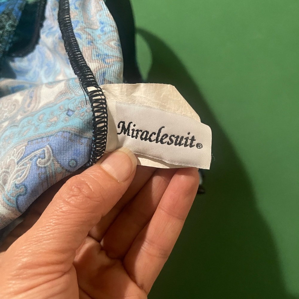 Miraclesuit Blue Patterned Bikini - image 7